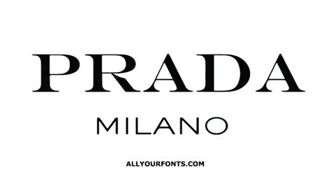 prada logo font name